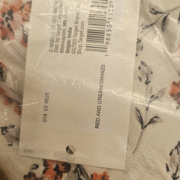 Target Red and Cream Floral Dress - Picture 2 of 3